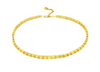 DAGO - Collana Girocollo Tennis Giallo