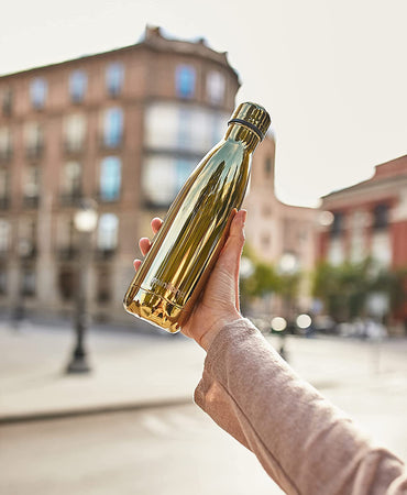 89401 - Bottiglia Termica In Finitura Cromata Gold - 500ml