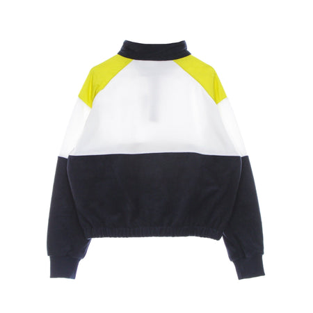 FILA Felpa Collo Alto Donna Yvonne Half Zip Fleece Shirt Black Iris/bright White/warm Olive da donna