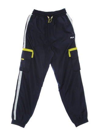 FILA Pantalone Tuta Donna Yvonne High Waist Woven Pants Black Iris/bright White/warm Olive da donna
