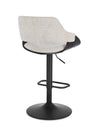 Sgabello Roxanne da bar con base in acciaio girevole per interni