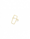 GINGER - ANELLO IN ORO RETTANGOLO
