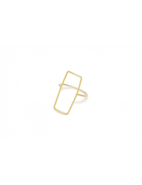 GINGER - ANELLO IN ORO RETTANGOLO