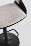Sgabello Roxanne da bar con base in acciaio girevole per interni