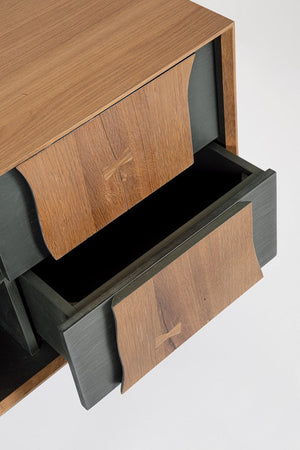 Mobile porta TV "Garwood" in legno MDF impiallacciato per interno