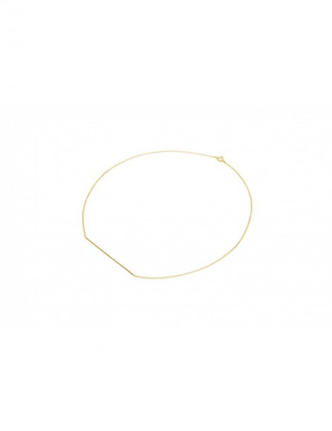 GINGER - COLLANA GIROCOLLO IN ORO BACCHETTA GRANDE IN FILO