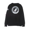 ALPHA INDUSTRIES Felpa Girocollo Uomo Space Shuttle Sweater Black da uomo