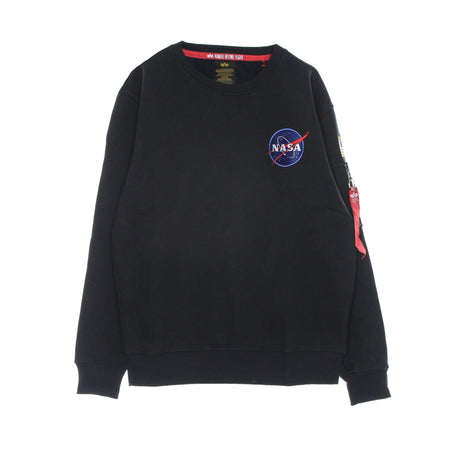 ALPHA INDUSTRIES Felpa Girocollo Uomo Space Shuttle Sweater Rep. Blue da uomo