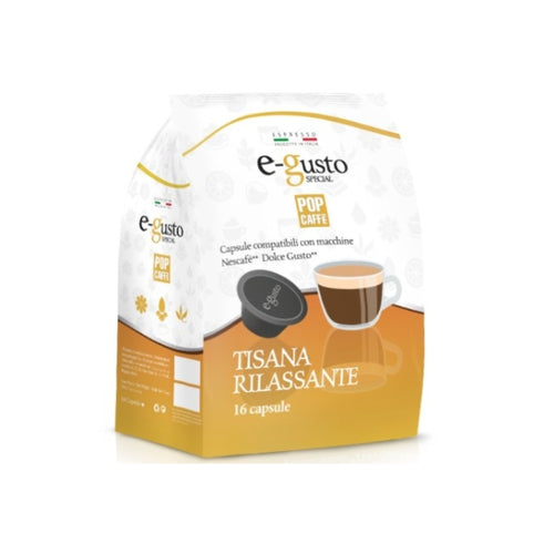 Pop Caffè Tisana Relax 16 Capsule Compatib. Nescafè Dolce Gusto