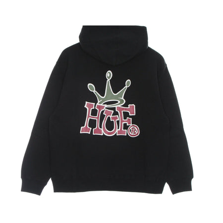 HUF Felpa Cappuccio Donna Huf Crown Po Hoodie Black da donna