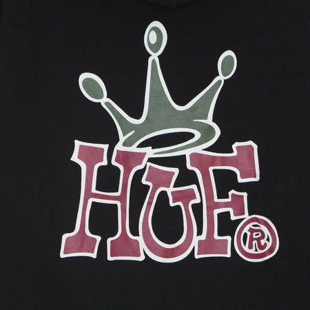 HUF Felpa Cappuccio Donna Huf Crown Po Hoodie Black da donna
