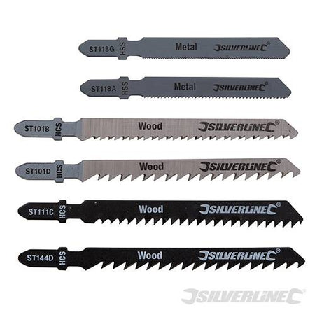 Lame per seghetto alternativo a raccordo universale Silverline 30 pezzi freeshipping - Eternal Brico