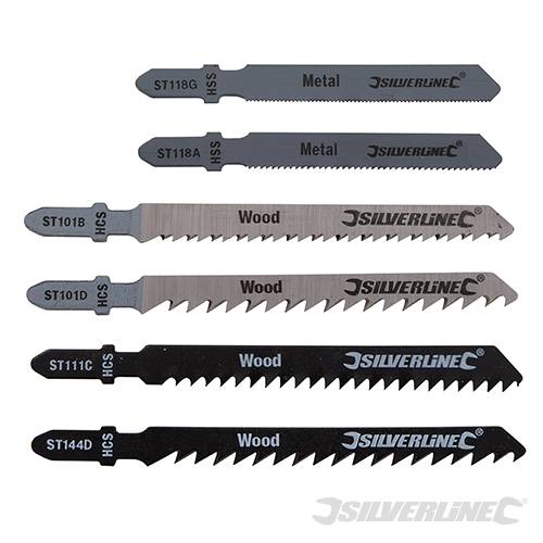 Lame per seghetto alternativo a raccordo universale Silverline 30 pezzi freeshipping - Eternal Brico