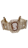 VINTAGE BIJOUX - Bracciale con 3 inserti in cammeo