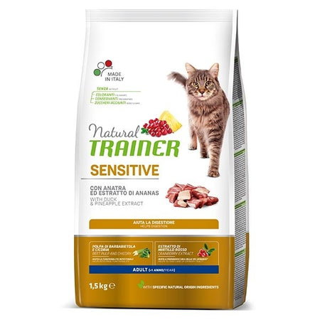 Natural Trainer Sensitive mangime secco Gatti Adult anatra