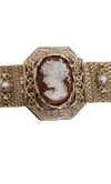 VINTAGE BIJOUX - Bracciale con 3 inserti in cammeo