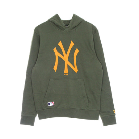 NEW ERA Felpa Cappuccio Uomo Mlb Seasonal Team Logo Hoodie Neyyan New Olive/khaki da uomo