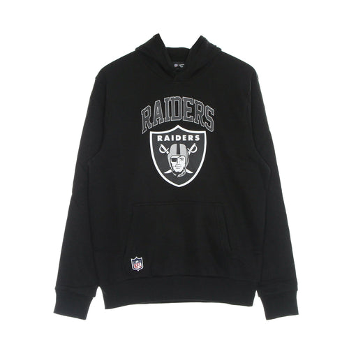 NEW ERA Felpa Cappuccio Uomo Nfl Team Shadow Po Hoodie Lasrai Black/white da uomo