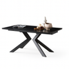 Tavolo Pollux con gambe in ferro e piano in pietra sinterizzata 160/240 x 110 x h 75 cm