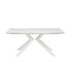 Tavolo Pollux con gambe in ferro e piano in pietra sinterizzata 160/240 x 110 x h 75 cm
