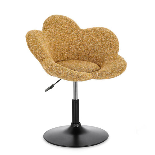 Poltroncina Fleur girevole struttura in acciaio e rivestimento in poliestere per interno