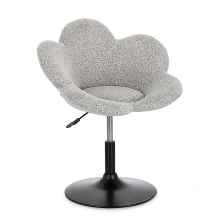 Poltroncina "Fleur" girevole struttura in acciaio e rivestimento in poliestere per interno