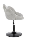 Poltroncina Fleur girevole struttura in acciaio e rivestimento in poliestere per interno