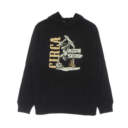 C1RCA Felpa Cappuccio Uomo Having Fun Hood Black da uomo