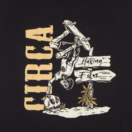 C1RCA Felpa Cappuccio Uomo Having Fun Hood Black da uomo