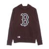 NEW ERA Felpa Cappuccio Uomo Mlb Seasonal Team Logo Hoodie Bosred Maroon da uomo