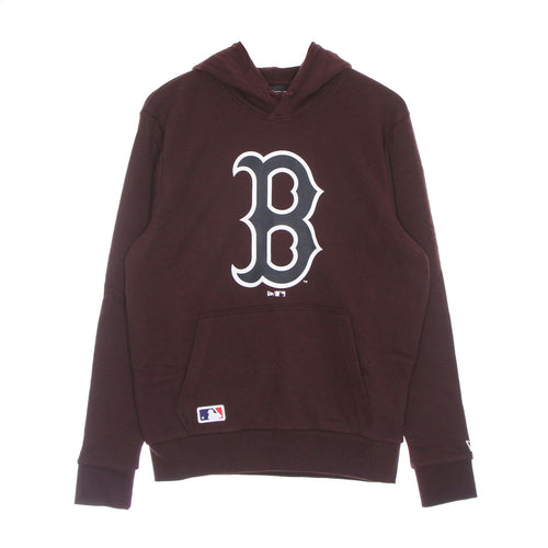 NEW ERA Felpa Cappuccio Uomo Mlb Seasonal Team Logo Hoodie Bosred Maroon da uomo