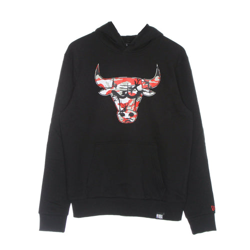 NEW ERA Felpa Cappuccio Uomo Nba Infill Team Logo Hoodie Chibul Black/original Team Colors da uomo