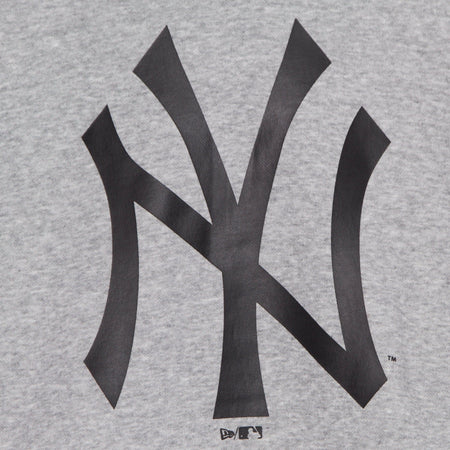 NEW ERA Felpa Cappuccio Uomo Mlb Team Logo Hoodie Neyyan Light Grey Heather da uomo