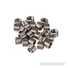 Kit filettatura inserti elicoidali per filiera 25pezzi in acciaio Silverline Silverline
