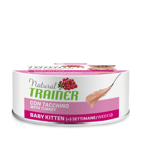 Natural Trainer Mantenimento umido Gatti Kitten tacchino 80 gr