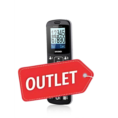 Brondi Amico Home Nero Telefono di livello base 4,5 cm (1.77) 90 g