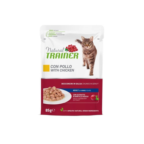 Natural Trainer Mantenimento umido Gatti Adult pollo 85 gr