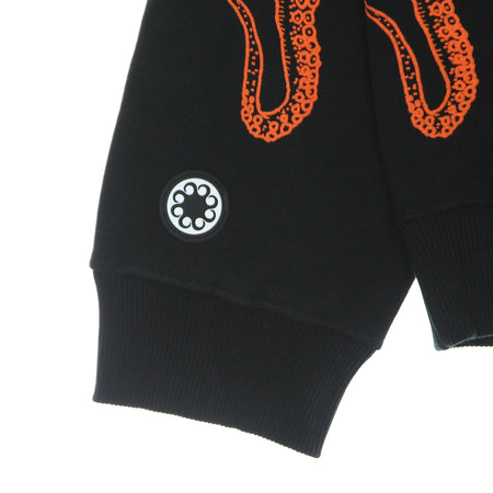 OCTOPUS Felpa Leggera Girocollo Uomo Outline Crewneck Black da uomo