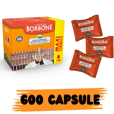 Borbone Box Capsule Comp. Nespresso Miscela Decisa (Nera) 600