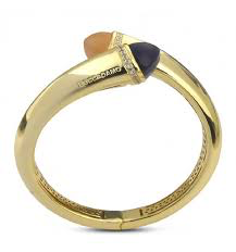 Boccadamo - Bracciale a molla con cristalli corniola e tanzanite