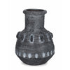 Vaso Bucchero tondo in magnesia grigio per uso esterno Ø 37 cm