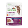 Natural Trainer Sterilised umido Gatti Adult tacchino 85 gr