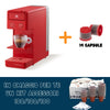 Illy Macchina Iperespresso A Capsule Y3.3 Rossa + 14 Capsule Caffè + Kit Accessori 100 Palettine/bicchierini/zucchero