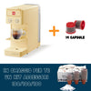 Illy Macchina Iperespresso A Capsule Y3.3 Gialla + 14 Capsule Caffè + Kit Accessori 100 Palettine/bicchierini/zucchero