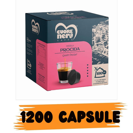 Cuore Nero Capsule Comp. Dolce Gusto Procida 1200pz