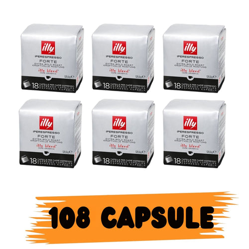 Illy Iperespresso Tostato Forte – Caffè in Capsule per Macchine Iperespresso 108 pz