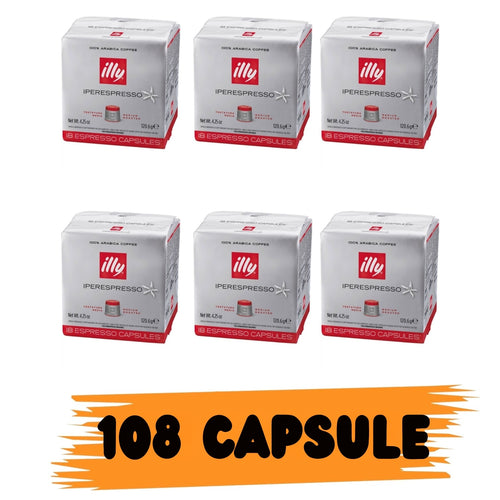 ILLY IPERESPRESSO CLASSICO – Caffè Tostato in Capsule per Macchine Iperespresso - 108 pz