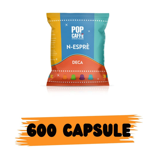 Pop Caffè Miscela Decaffeinato Box Capsule Comp. Nespresso 600 capsule