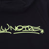 DOLLY NOIRE Felpa Leggera Cappuccio Uomo Logo Dlynr Hoodie Black/yellow da uomo