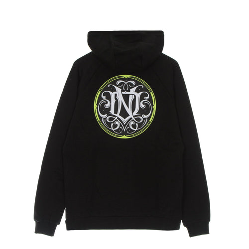 DOLLY NOIRE Felpa Leggera Cappuccio Uomo Monogramma Hoodie Black da uomo